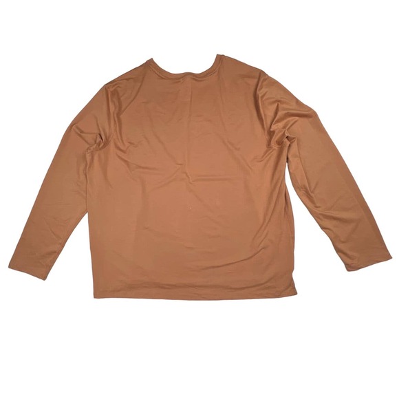 All In Motion Men XXL Orange Long Sleeve Performance Top Moisture Wicking Shirt - Picture 8 of 8